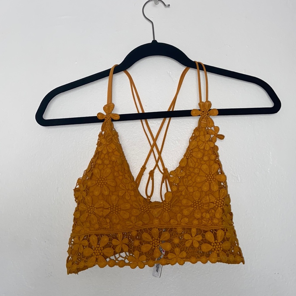 Small yellow floral bralette